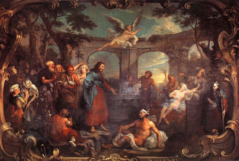 William Hogarth The Pool of Bethesda oil painting image